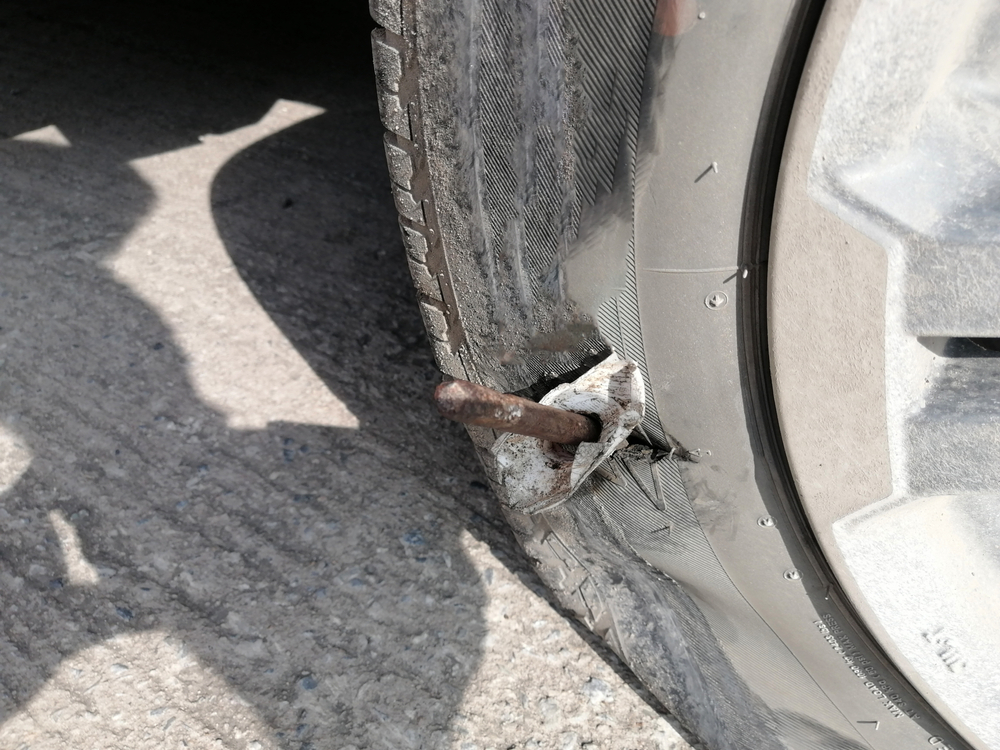 タイヤの側面に傷が！どうしよう…